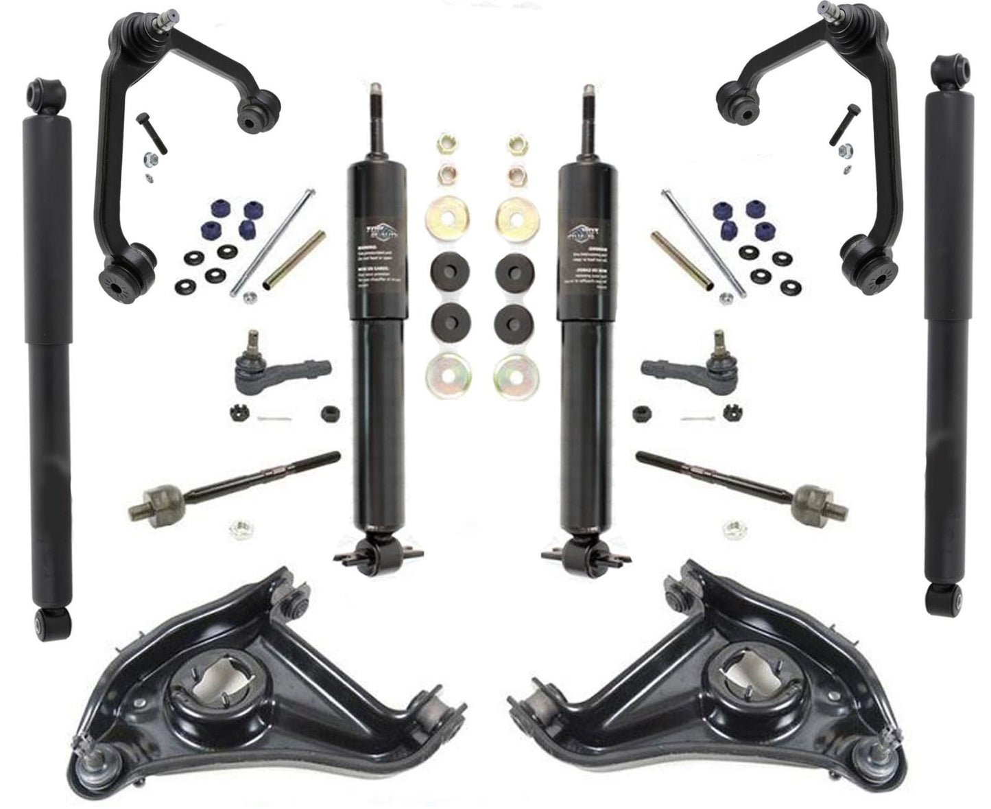 Amortiguadores Brazos de control Varillas estabilizadoras Ford Ranger 98-04 Muelles helicoidales Drv de rueda trasera 14 piezas