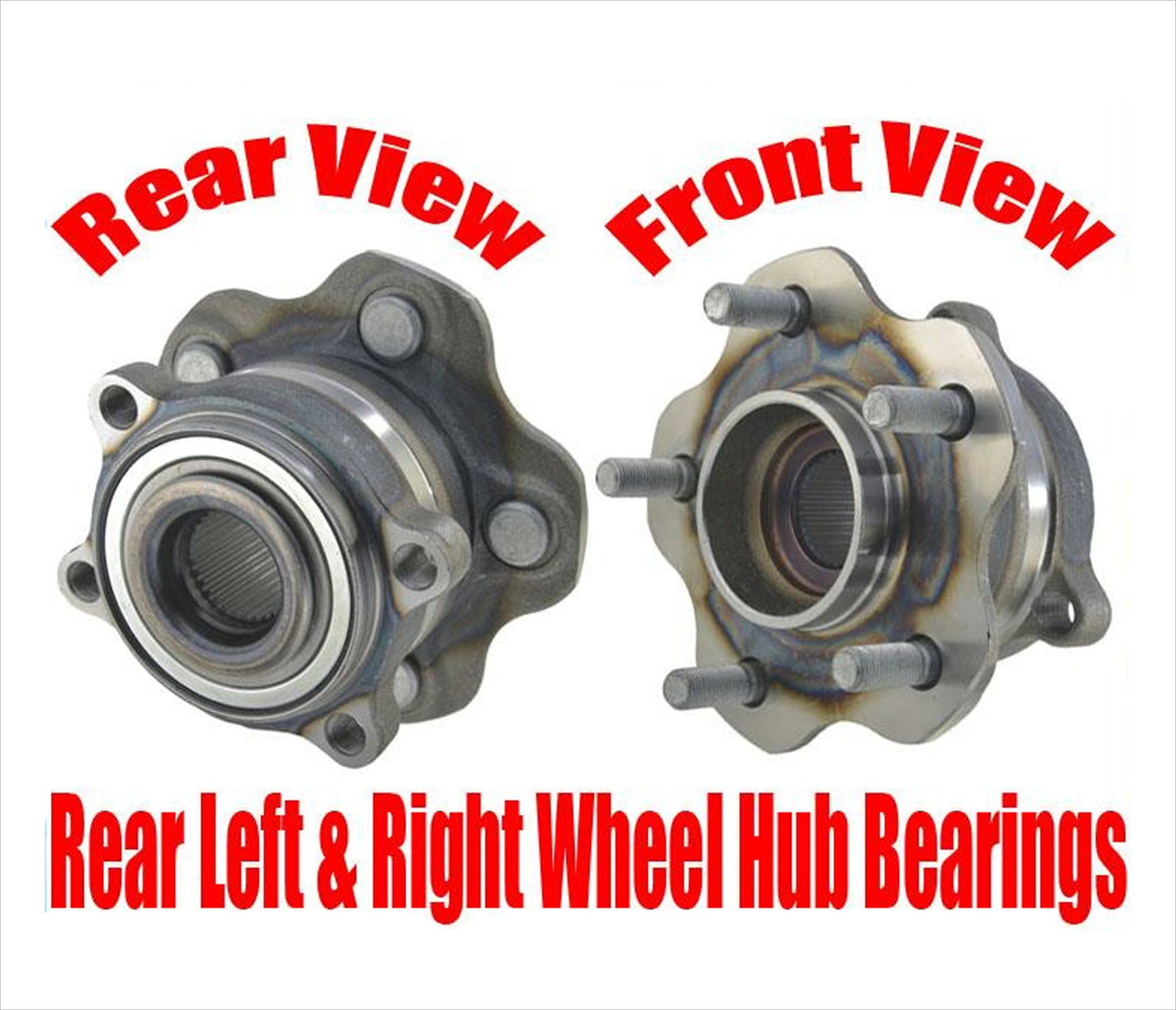 REAR Wheel Hub Bearings All Wheel Drive for Infiniti QX60 14-19 REF 43202-3JA0B