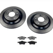Fits For 2006-2017 Mazda 5 REAR Brake Rotors & Ceramic Pads 3pc Kit