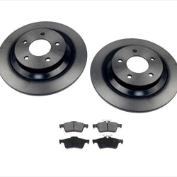 Fits For 2006-2017 Mazda 5 REAR Brake Rotors & Ceramic Pads 3pc Kit