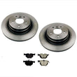 Rotor y pastillas de freno de disco trasero para BMW 08-12 335i 09-12 335i xDrive 
