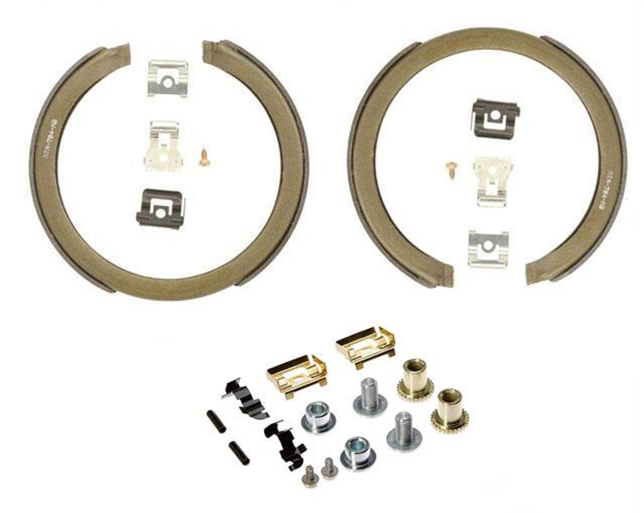 Juego de zapatas de freno de estacionamiento 100% nuevo con anillos de freno para Chevrolet Blazer 2 piezas 97-05