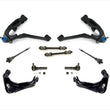Front 4 Control Arms Tie Rods Fits CHEVROLET 01-07 SILVERADO 1500 HD Only