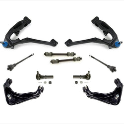 Front 4 Control Arms Tie Rods Fits CHEVROLET 01-07 SILVERADO 1500 HD Only