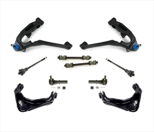 Front 4 Control Arms Tie Rods Fits CHEVROLET 01-07 SILVERADO 1500 HD Only