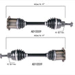 Front Left & Right CV Axles for 09-11 Audi A4 Quattro 4Dr Sedan 2.0L