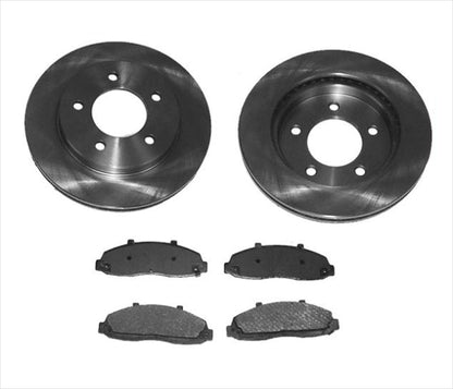 For 2000-2004 Volvo S40 V40 Rear Brake Rotor With Ceramic Pads Kit Rotors