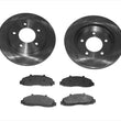 Fits For 2000-2004 Volvo S40 V40 Rear Brake Rotor With Ceramic Pads Kit Rotors