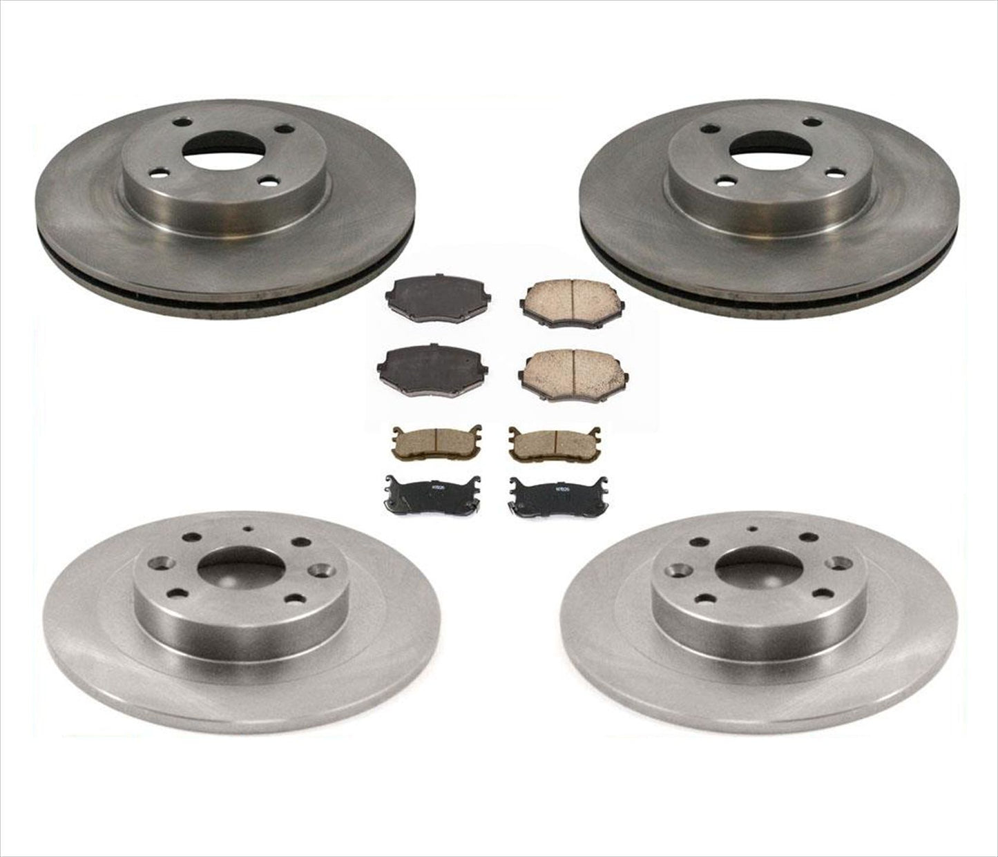 Fits 94-00 Mazda Miata MX-5 10 Inch Front & 9 3/4 Inch Rear Rotors & Brake Pads