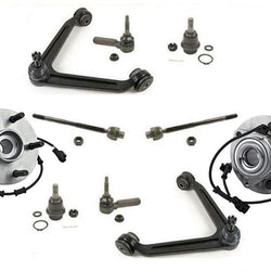 New Front Hub Bearing and Chassis Kit for Dodge 1500 Ram 5 Studs 4 Wheel Abs 4x4