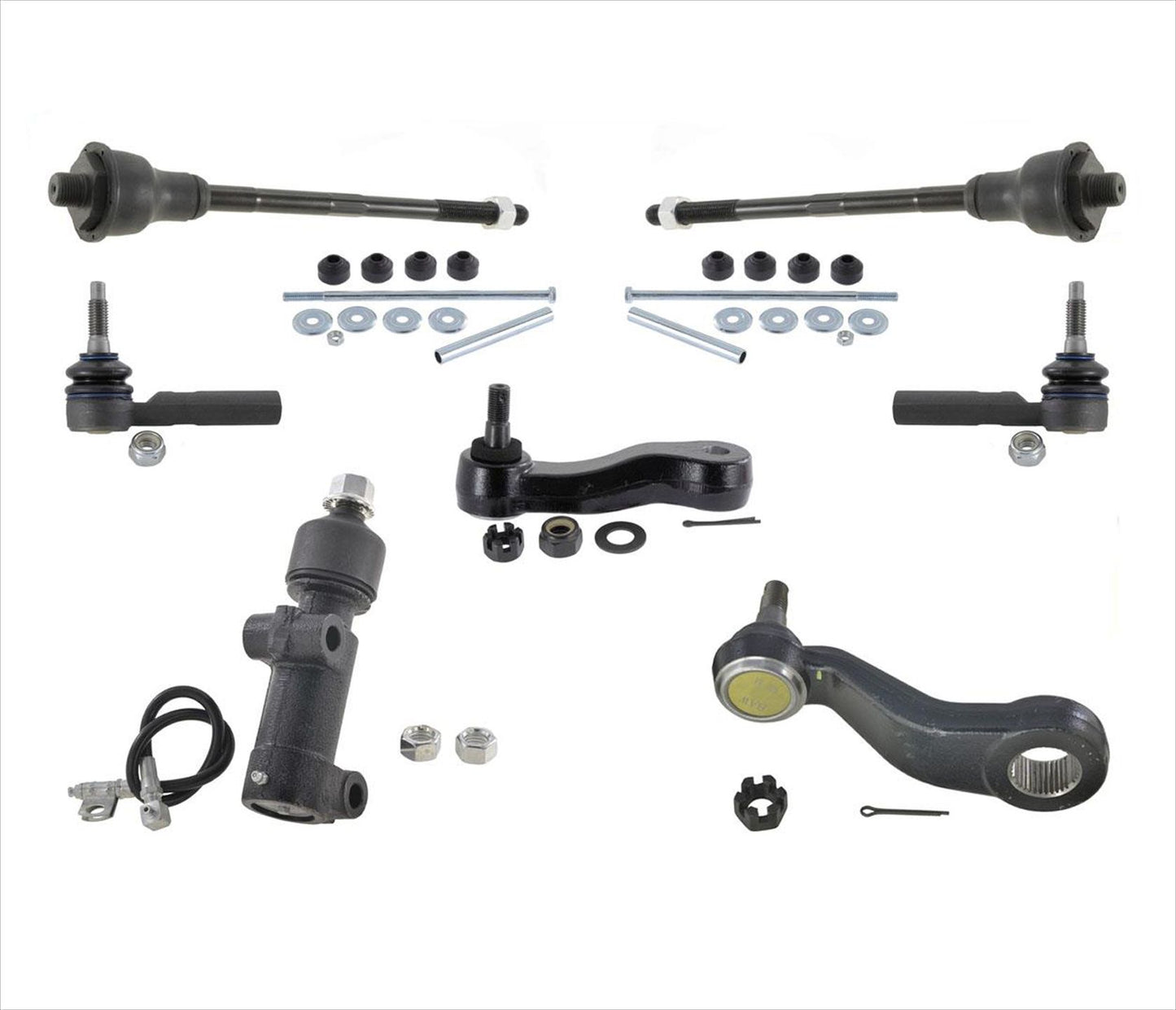 For 2003 2004 05 2007 Hummer H2 Tie Rods Idler Pitman Arm W/ 3 Groove Pitman Arm