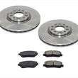 Front Ceramic Pads & Premium Rotors for 2013-2016 Dodge Dart 305MM 12 1/64