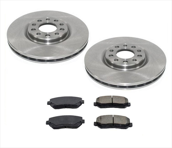 Front Ceramic Pads & Premium Rotors for 2013-2016 Dodge Dart 305MM 12 1/64