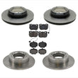 Front & Rear Brake Disc Rotors & Brake Pads For 1994-1998 Land Rover Discovery