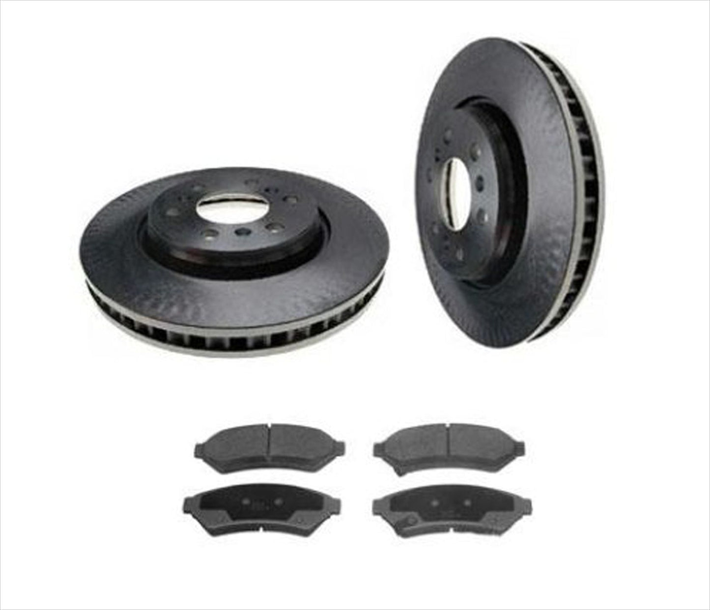 Fits for 06-07 Terraza 06-09 Uplander (2) Front Brake Rotors Ceramic Brake Pads