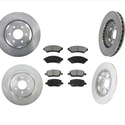 Se adapta a rotores de freno de disco delanteros y traseros y pastillas de cerámica 11-12 VPG MV-1 4.6L, ​​6 piezas