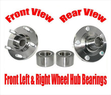 (2) Front Wheel Hub & Bearing 63090K for Hyundai Santa Fe 20001- 2006