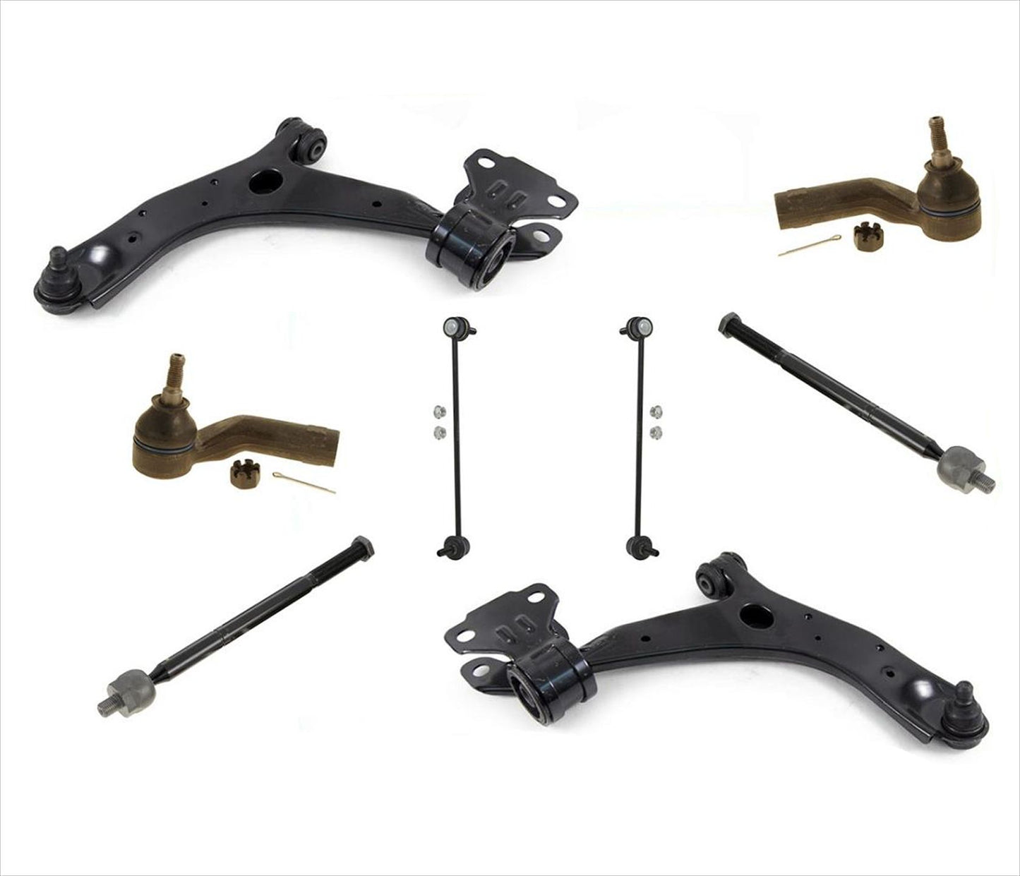 Lower Control Arms Sway Bar Links Tie Rods for Mazda 3 2010 2011 2012 2013