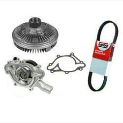 Fits For 94-00 Ram Pick Up 1500 5.9L W A/C Water Pump Fan Clutch Belt