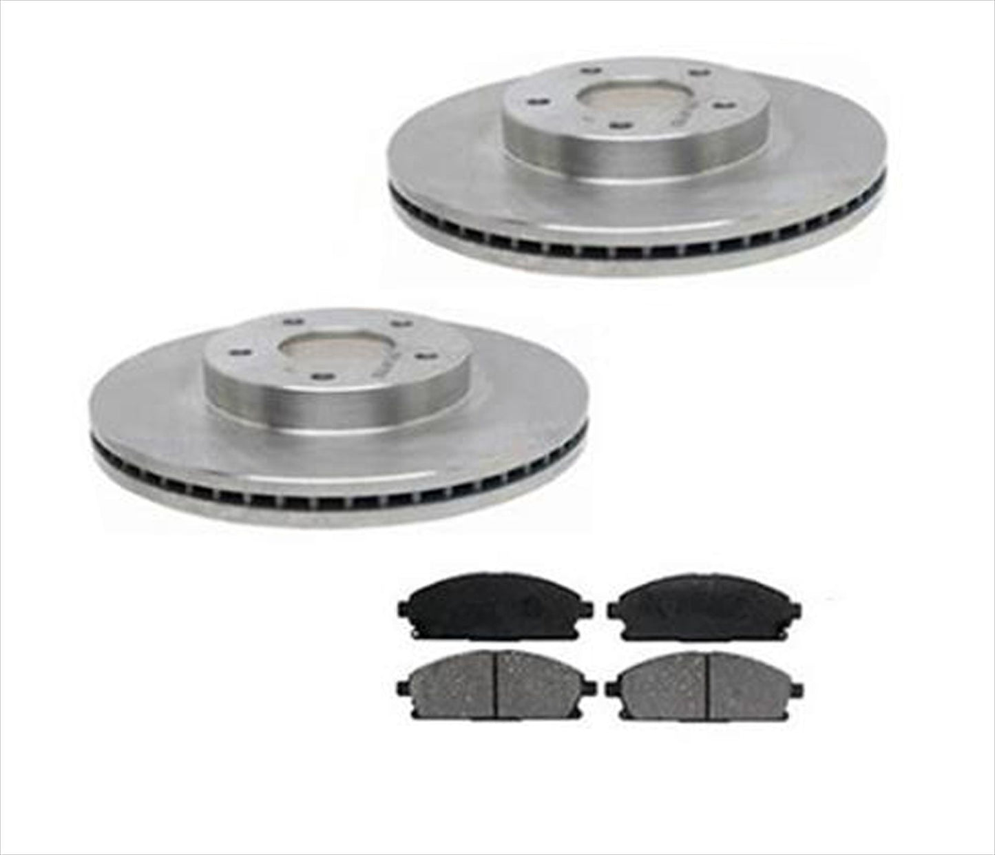 3Pc Kit Front Brake Rotors & Ceramic Pads Fits For 1997-1999 Infiniti Q45