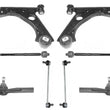 Front Lower Forward Control Arms Ball Joint Kit For 12-13 Alfa Romeo Mito 8pc