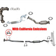 Full Exhaust System For 08-13 Rogue CALIFORNIA EMISSIONS FRONT WHEEL DRIVE