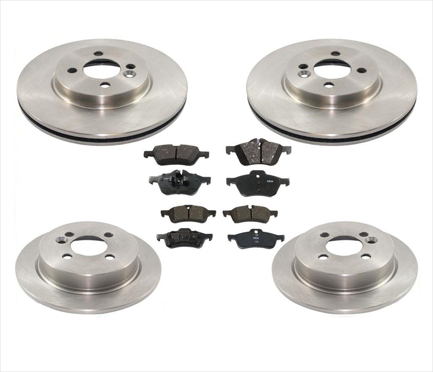 For 07-08 Mini Cooper Convertible 294MM Front & 259MM Rr Brake Disc Rotors Pads