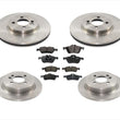 For 07-08 Mini Cooper Convertible 294MM Front & 259MM Rr Brake Disc Rotors Pads