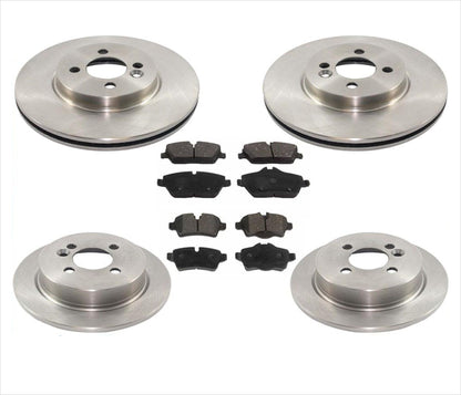 For 09-10 Clubman Base ( No S Model ) 294mm Front Brake Disc Rotors & Pads 6pc