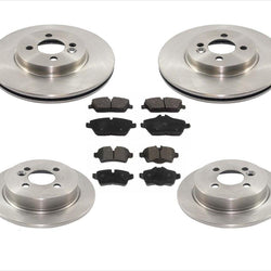 Para 09-10 Clubman Base (sin modelo S) Rotores y pastillas de disco de freno delantero de 294 mm, 6 piezas