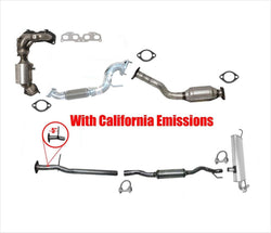 Full Exhaust System For 08-13 Rogue CALIFORNIA EMISSIONS FRONT WHEEL DRIVE