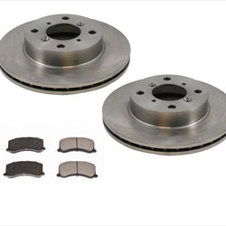 95-01 Suzuki Esteem 1.6L Motor Solamente Rotores de Freno Delantero y Pastillas de Cerámica