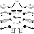 Upp Low Control Arm Ball Joint Set & Links For 07-12 LS460 REAR WHEEL DRIVE 16Pc