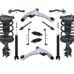 Front Struts Rear Shocks Lower Control Arms 14 Pcs for 07-12 Altima 2.5L 4 CYL