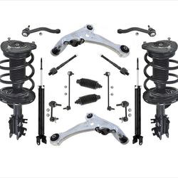 Front Struts Rear Shocks Control Arms 16 Pcs For 07-12 Nissan Altima 2.5L 4 CYL