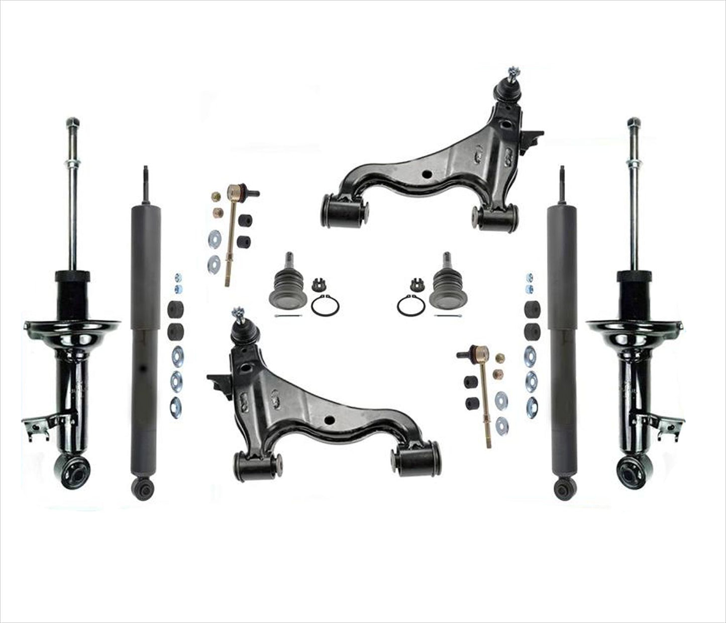 Front & Rear Shocks Lower Control Arms Links & BJ 05-14 Tacoma Rear Wheel Drive