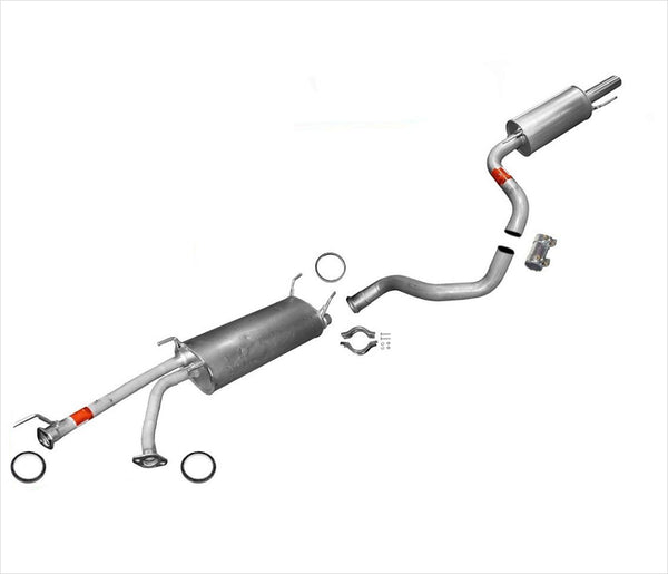Exhaust System Muffler Pipes W/ Gaskets & Clamps For Toyota 01-07 Sequoia 4.7L