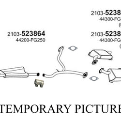 Tubo de escape en Y con silenciadores dobles para Subaru Impreza 2.5L Turbo WRX 4 puertas 12-14