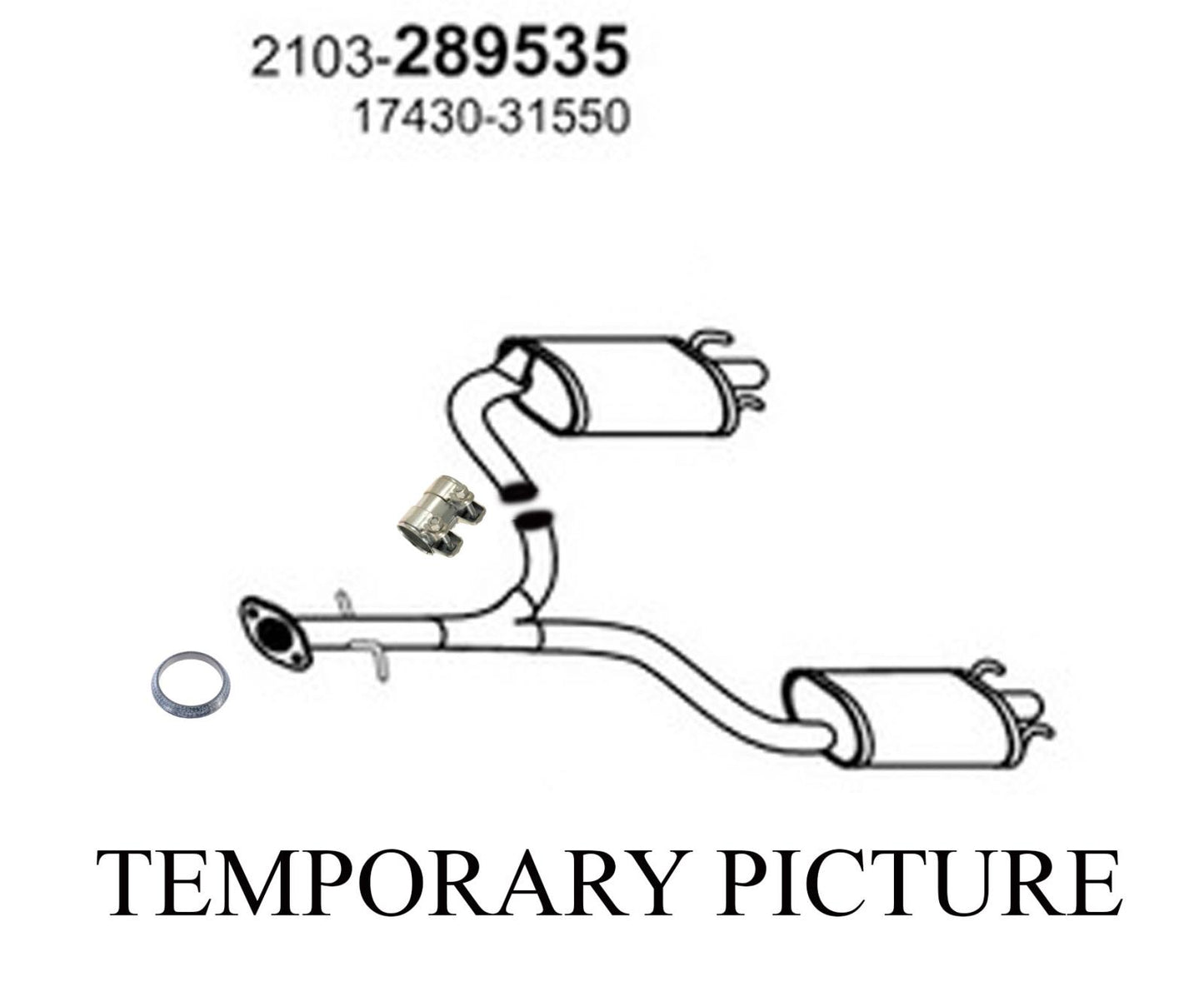 Tubo de escape trasero en Y con silenciadores dobles con puntas de acero para Lexus GS350 07-11