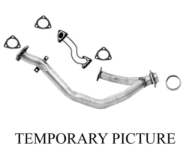 Front Engine Y Pipe & Connector Pipe with Gaskets for 96-04 Acura RL 3.5L