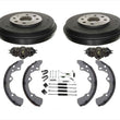 Fits Ford 97-03 Escort Tracer (2) Brake Drums & Shoes Wheel Cylinders Springs
