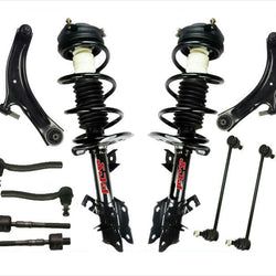 Barras de acoplamiento y enlaces de brazos de control inferiores de puntales delanteros para Nissan Rogue 2008-2012