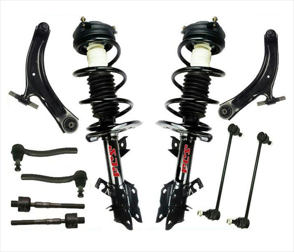 Barras de acoplamiento y enlaces de brazos de control inferiores de puntales delanteros para Nissan Rogue 2008-2012