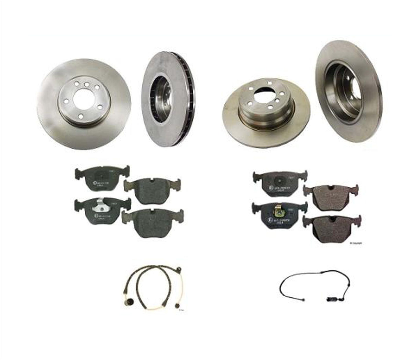 Fits For 1989-1995 BMW 525i Brake Disc Rotors Ceramic Pads Sets & Sensors