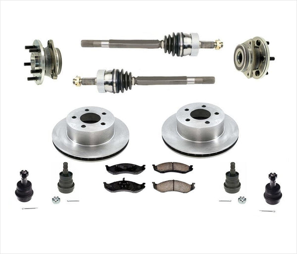 Se adapta a ejes de transmisión Cherokee 4x4 CV 91-98, bujes y rodamientos, juntas esféricas, 11 piezas