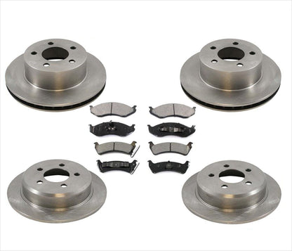 F&R Disc brake Rotors Ceramic Pads For Jeep Grand Cherokee 1993 1995 1996 1998