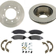 Rear Disc Brake Rotor Pads Fits 05-06 Ford F250 Super Single Rear Wheel 5pc