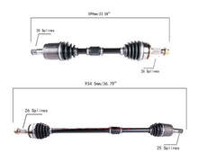 2- CV DRIVE AXLE SHAFT ASSEMBLY LEFT & RIGHT FOR 12-14 Honda Civic 1.5 HYBRID