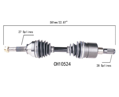 Front CV Drive Axle Shaft Assembly For 2004-12 Chevrolet Colorado 4 WHEEL DRIVE