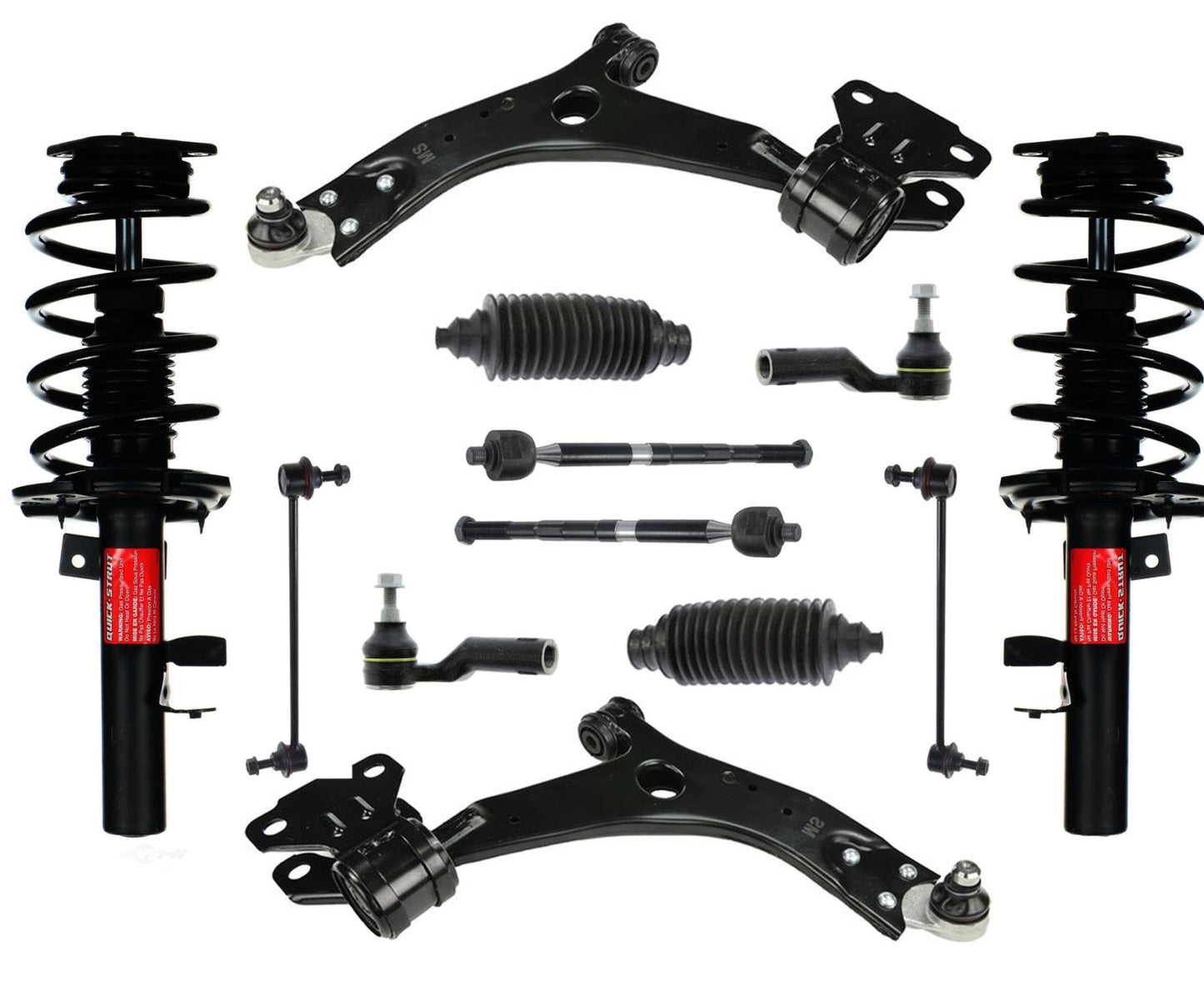 Front Struts Control Arms Tie Rods & Links For 2014-2019 Ford Transit Connect